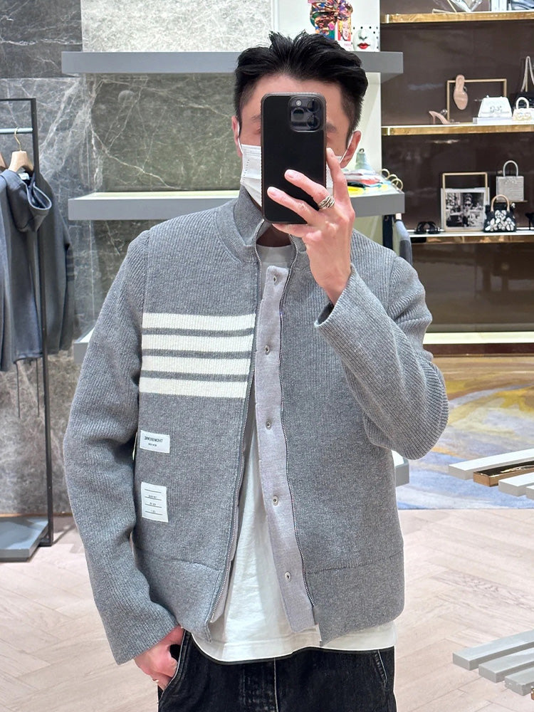 Unisex double-sided fake two-piece jacket
