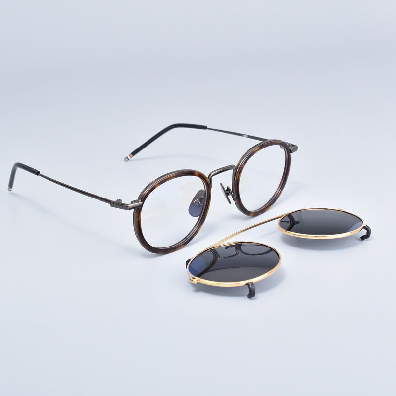 TB710 round sunglasses with clip