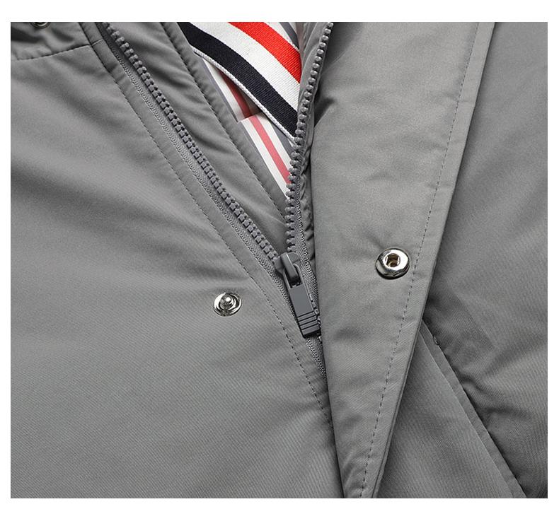 Unisex long down jacket