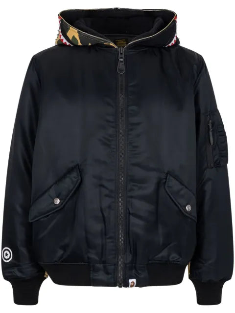 A BATHING APE® Shark MA-1 hooded bomber jacket