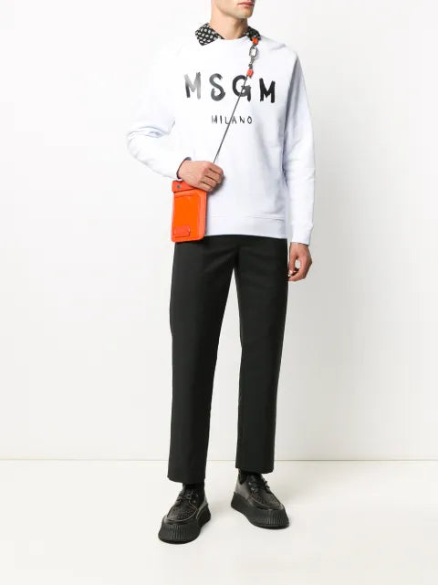 MSGM printed logo sweatshirt