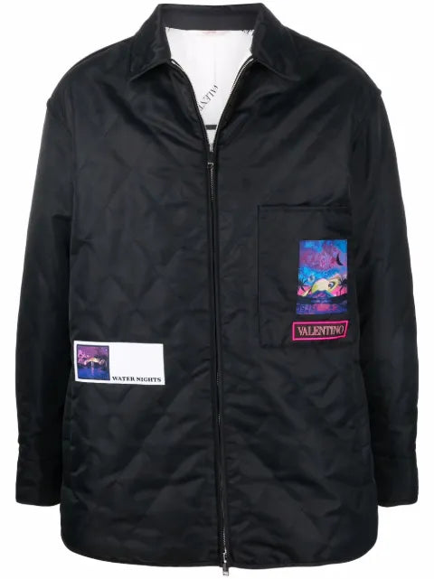 Valentino Garavani quilted shirt jacket
