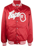 A BATHING APE® logo-patch bomber jacket
