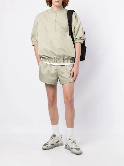 FEAR OF GOD ESSENTIALS half-zip band-collar sweatshirt