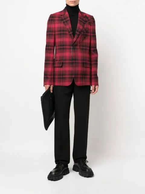 Valentino Garavani checked single-breasted blazer