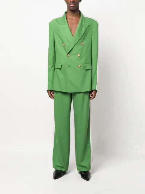 Ahluwalia colour-block double-breasted blazer