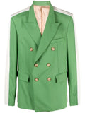 Ahluwalia colour-block double-breasted blazer