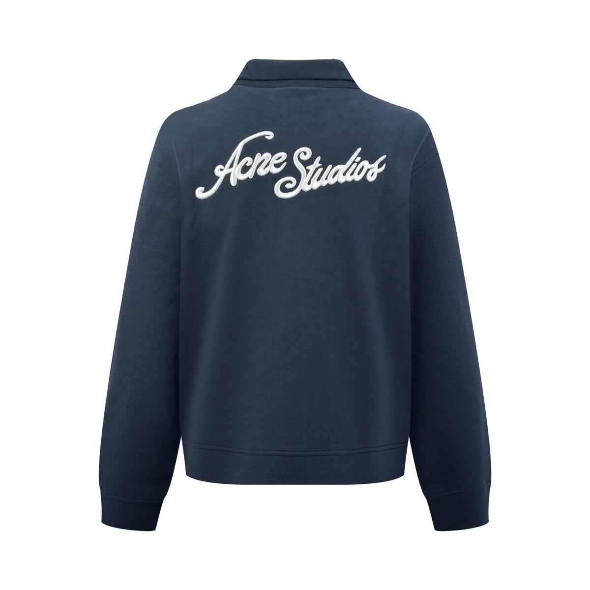 Acne Studios Full‑Zip Stand Collar Script Sweat Jacket