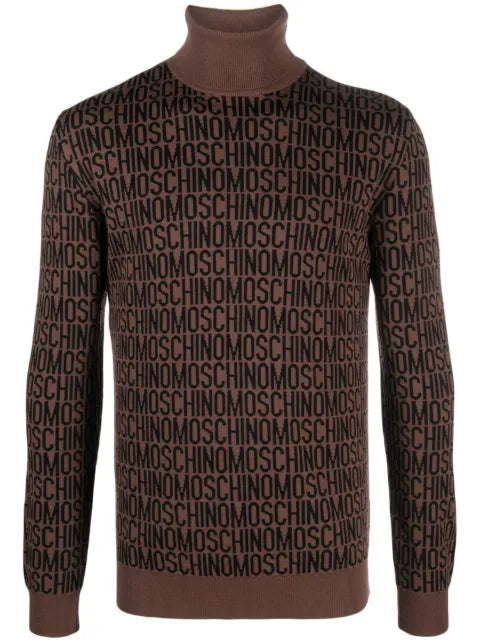 Moschino roll-neck virgin wool jumper