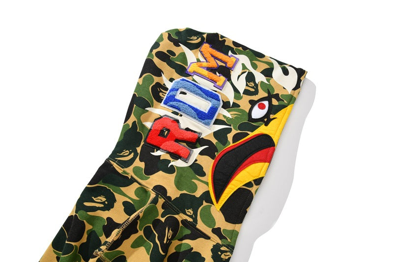 BAPE First Camo Shark Hoodie - Streetwear
