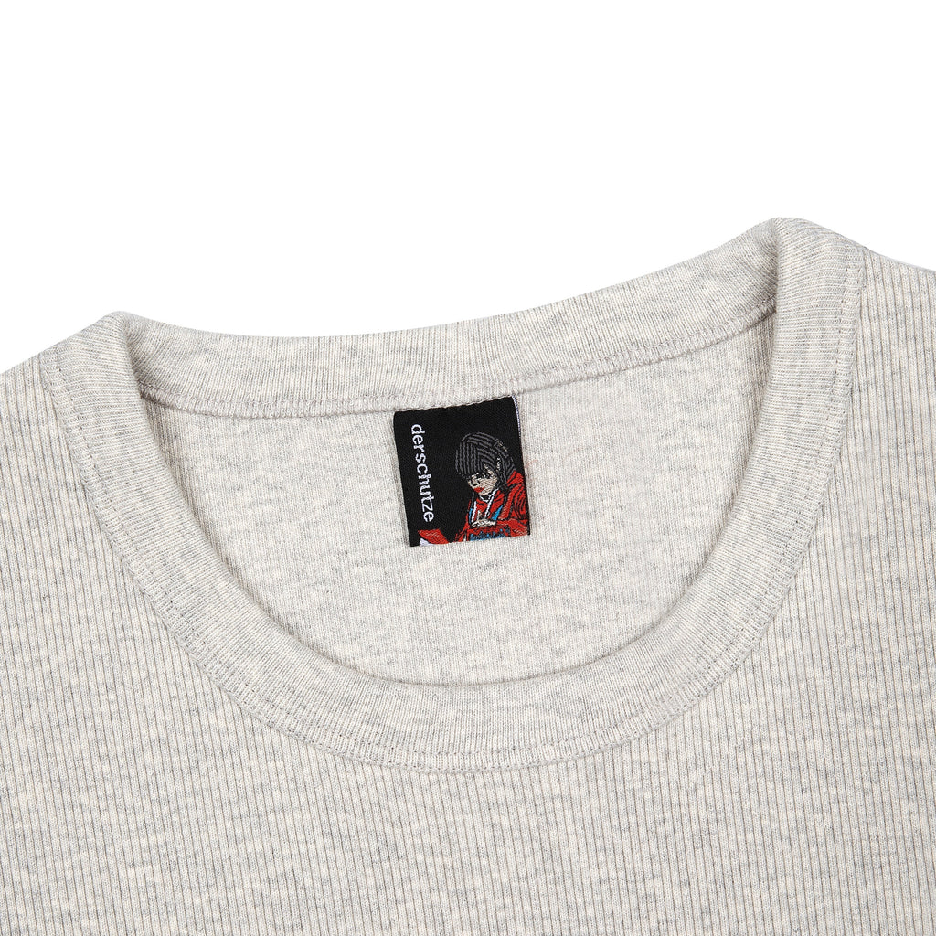 "blossom v3" ribbed T Shirt grey