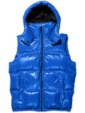 Purple Brand logo-print padded gilet