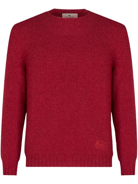 ETRO logo-embroidered cashmere jumper