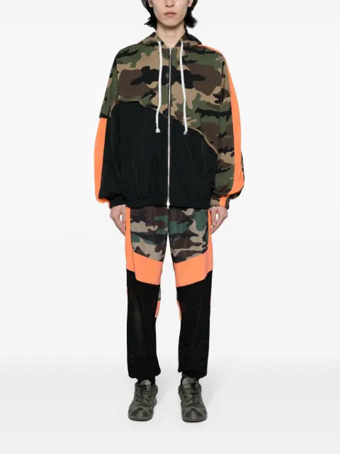 God's Masterful Children panelled hooded jacket