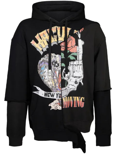 Haculla Crown Royal asymmetric hoodie