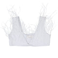 WHITE FEATHER BRALETTE