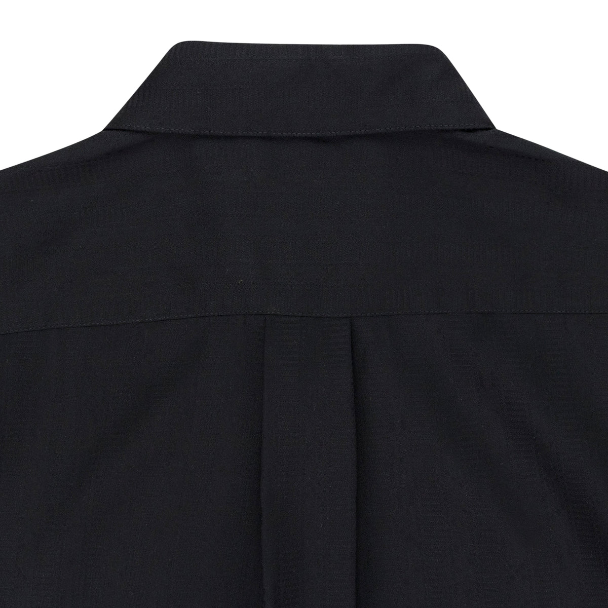 BLACK JACQUARD DICE BUTTON-DOWN SHIRT