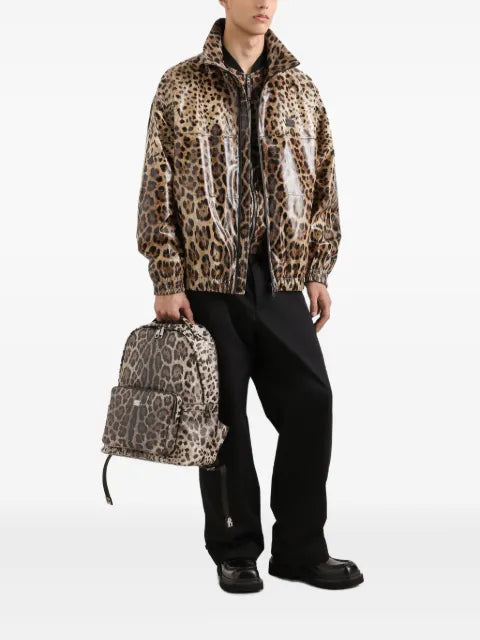 Dolce & Gabbana bomber jacket with leopard print