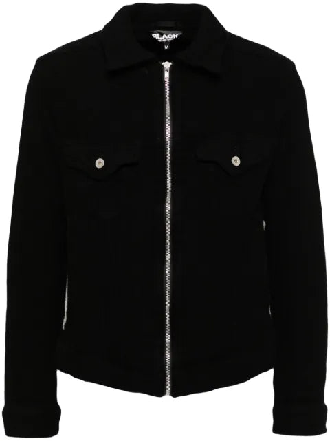 Black Comme Des Garçons zip-up jacket