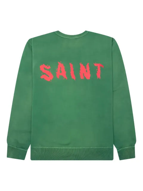 SAINT MXXXXXX three-headed dog-print sweatshirt