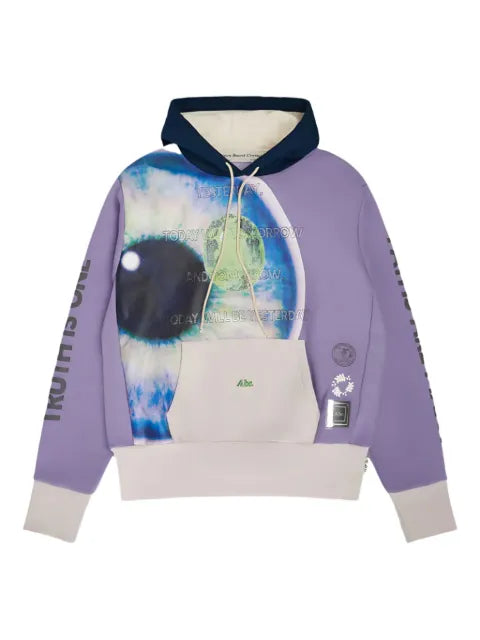 Advisory Board Crystals Birthstone August eye-print pullover hoodie