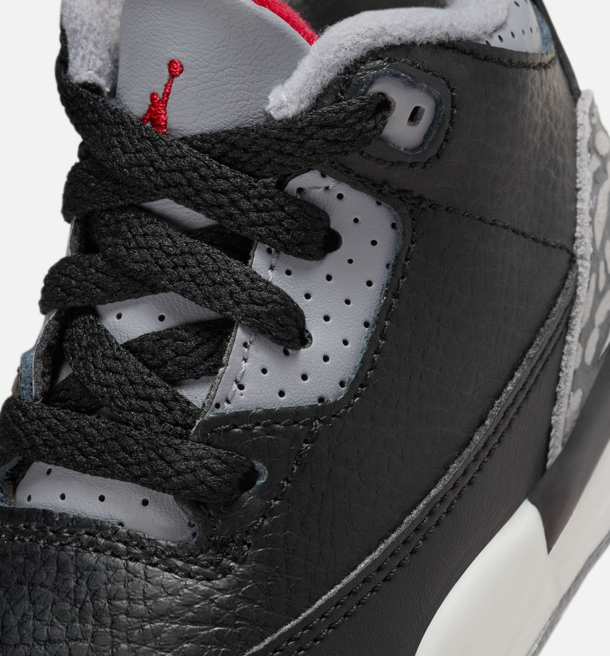Air Jordan 3 Retro Black Cement Infant & Toddler Sneakers - Black / Fire Red / Cement Grey / Summit White