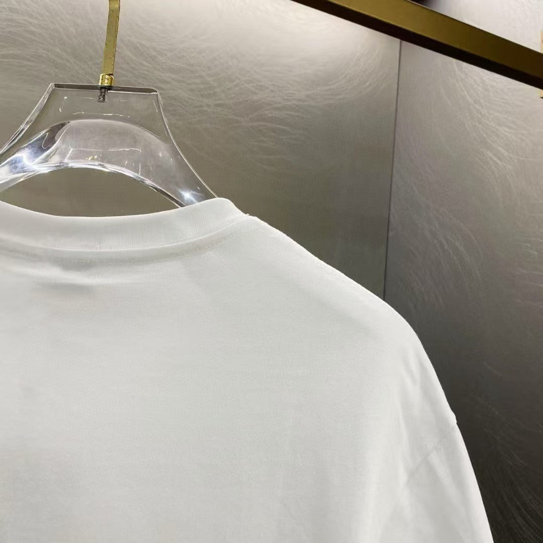 Amiri Preemo Vinyl Record Front Graphic Crew‑Neck Short‑Sleeve T‑Shirt
