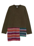 Comme des Garçons Homme Plus patchwork-panelled sweater