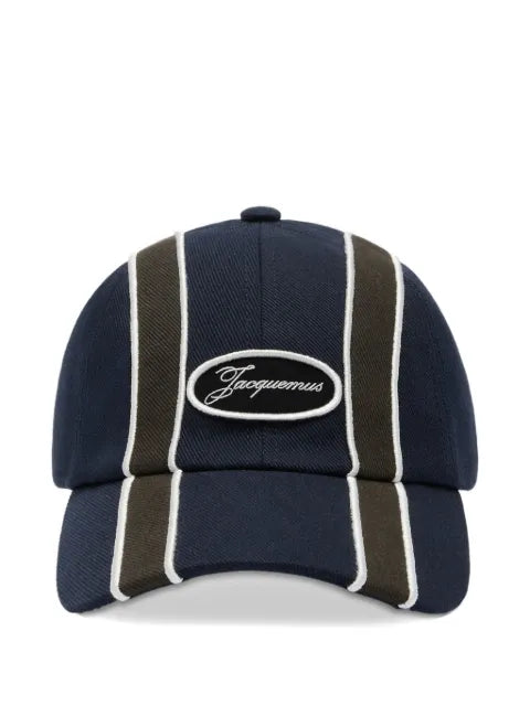 Jacquemus striped La Casquette Aero logo baseball cap