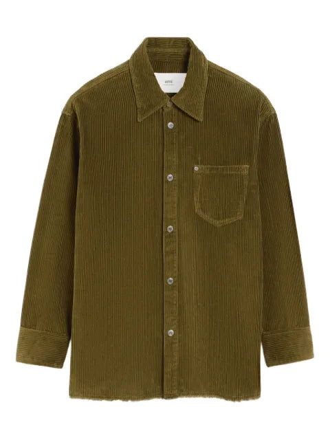 AMI Paris cotton corduroy shirt jacket