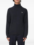 PS Paul Smith turtleneck zebra-detail sweater