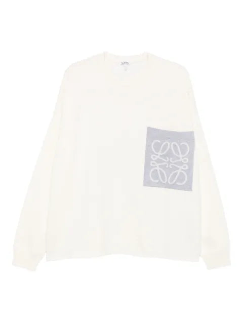 LOEWE Anagram pocket sweater in cotton blend