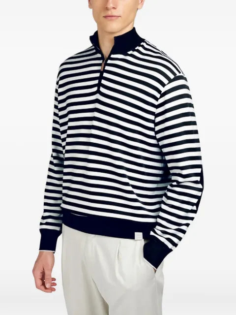 Paul & Shark striped half-zip sweater