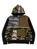 A BATHING APE® patchwork pullover hoodie