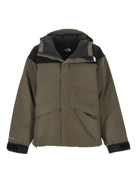 The North Face Mountain Down hooded panelled jacket