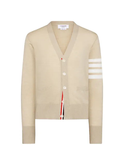 Thom Browne merino wool 4-Bar classic V-neck cardigan