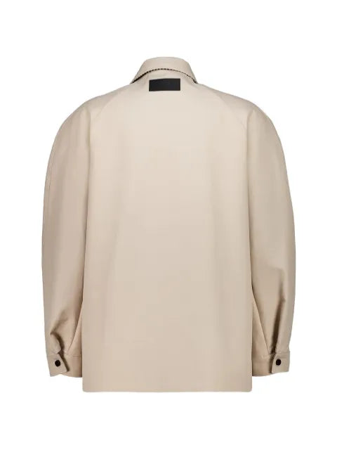 Givenchy couture seam jacket in cotton with patch