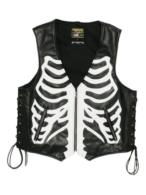Mastermind Japan x VANSON Bones sleeveless jacket