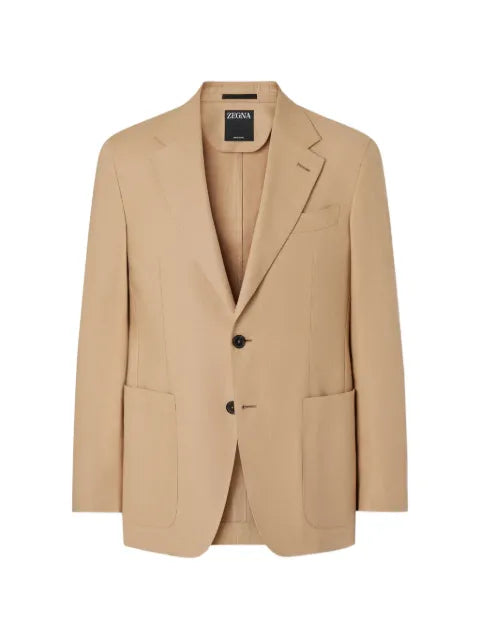 Zegna beige coat in oasi lino