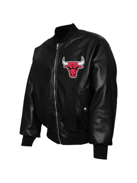 Jeff Hamilton Chicago Bulls reversible bomber jacket