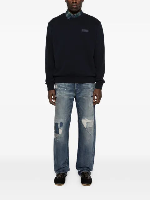Givenchy sweatshirt in fleece with Givenchy Paris gros grain