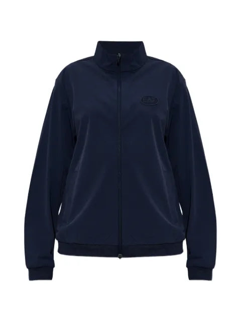 Ea7 Emporio Armani zip-up logo-detail sweatshirt