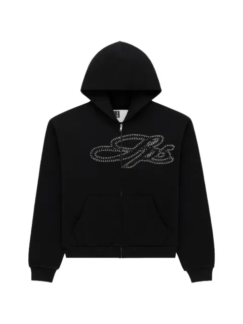 SP5DER rhinestone-embellished hoodie