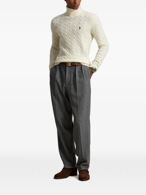 Polo Ralph Lauren cable wool-cashmere roll neck jumper