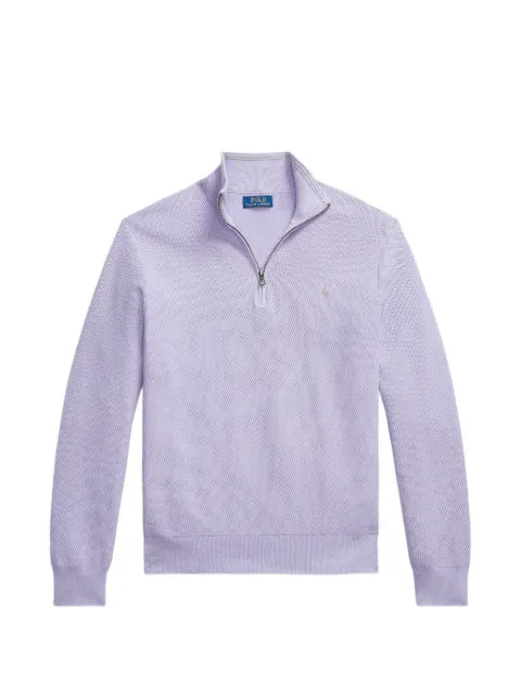 Polo Ralph Lauren quarter-zip embroidered-logo sweater
