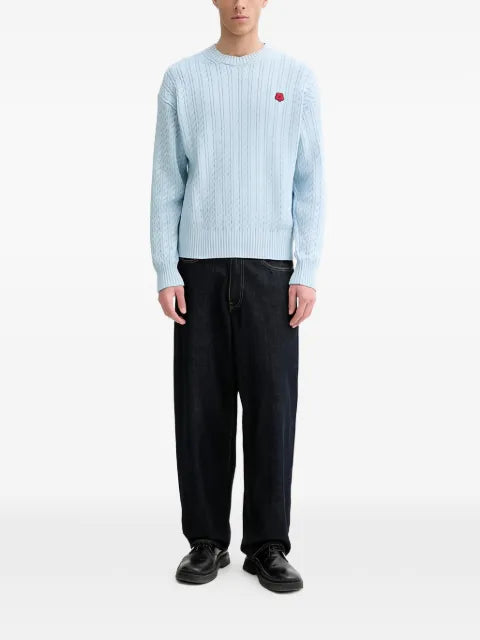 Kenzo floral-appliqué sweater