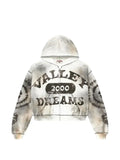 Vale spiral zip-up hoodie