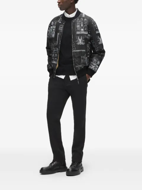 Karl Lagerfeld reversible Maison de Karl bomber jacket