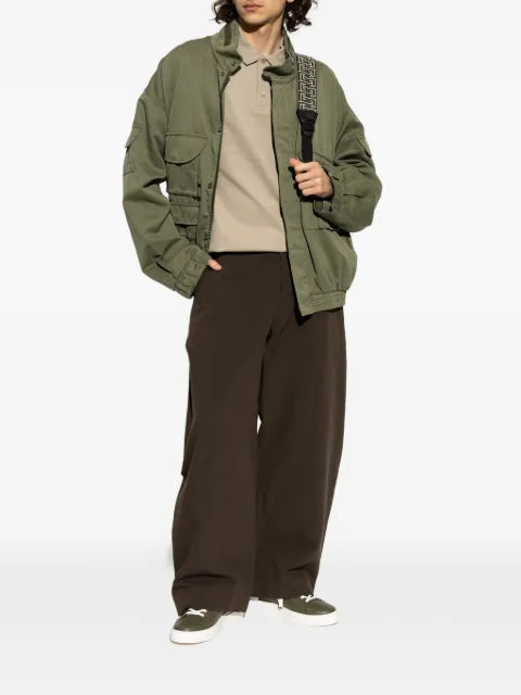 Balmain multi-pocket high-neck jacket