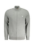 Timberland logo-embroidered zip-up cardigan
